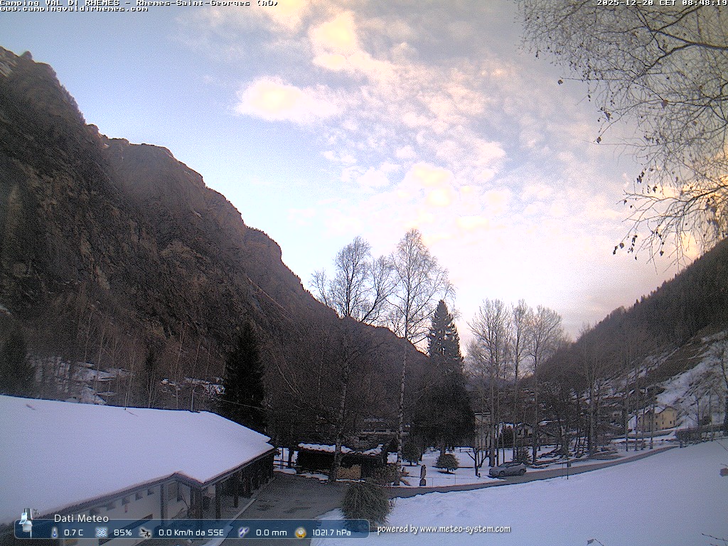 immagine della webcam nei dintorni di Aosta: webcam Rhemes-Saint-Georges