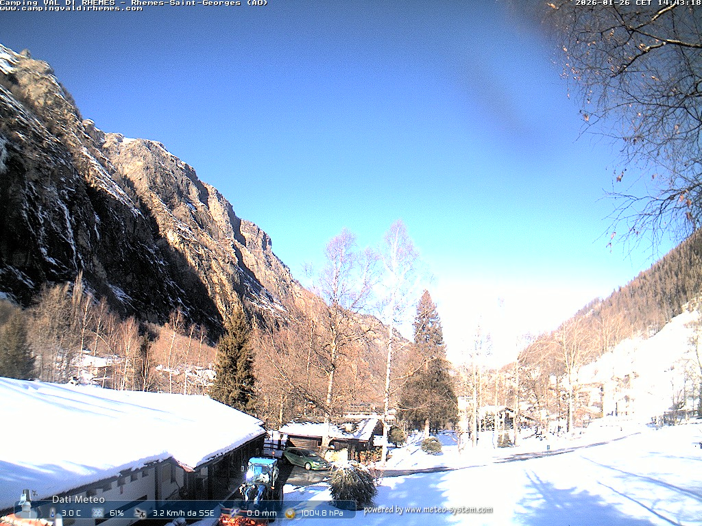 immagine della webcam nei dintorni di Cogne: webcam Rhemes-Saint-Georges