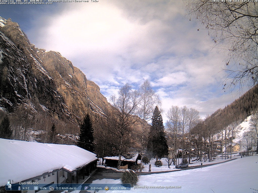 immagine della webcam nei dintorni di Valgrisenche: webcam Rhemes-Saint-Georges
