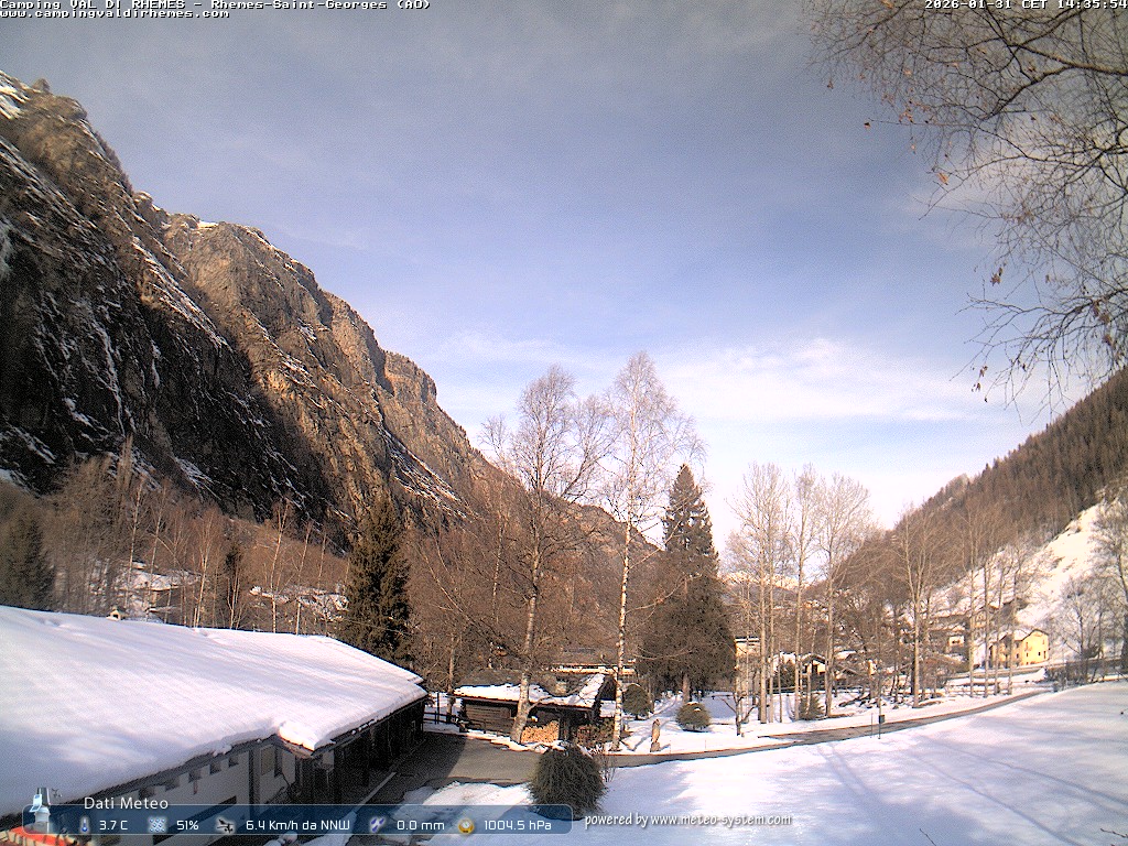 immagine della webcam nei dintorni di Pila: webcam Rhemes-Saint-Georges