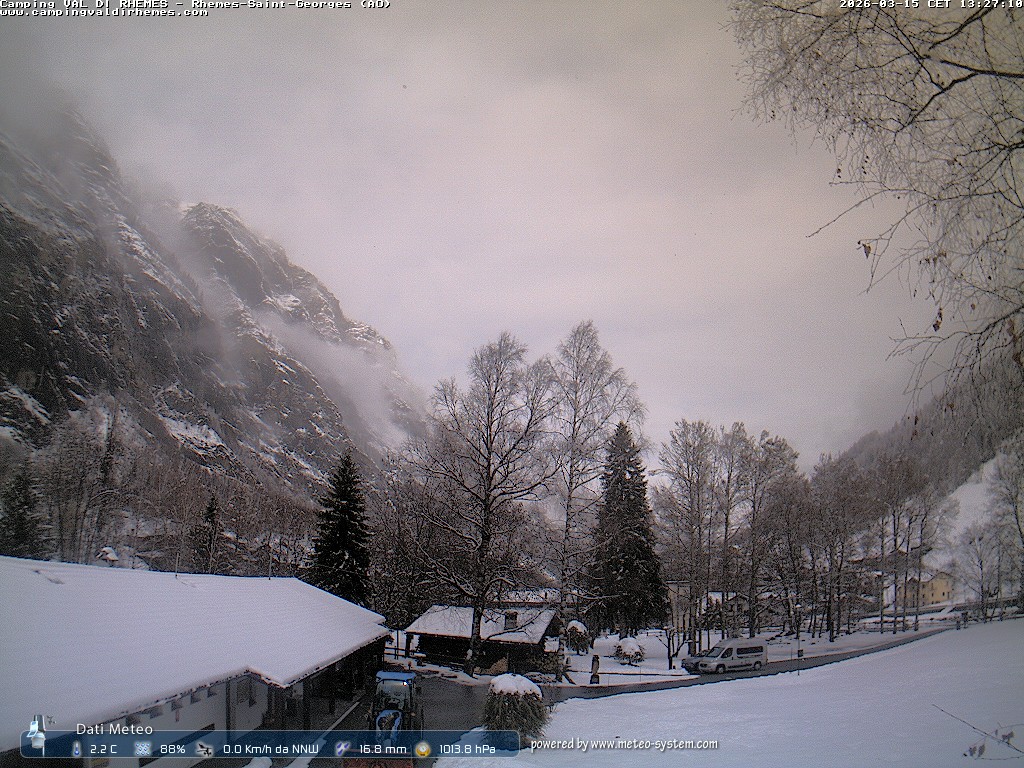 immagine della webcam nei dintorni di Courmayeur: webcam Rhemes-Saint-Georges