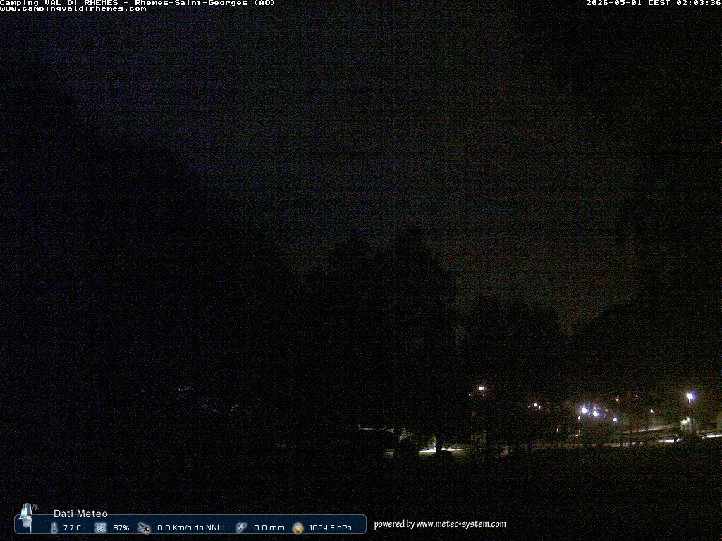 immagine della webcam nei dintorni di Punta Helbronner: webcam Rhemes-Saint-Georges