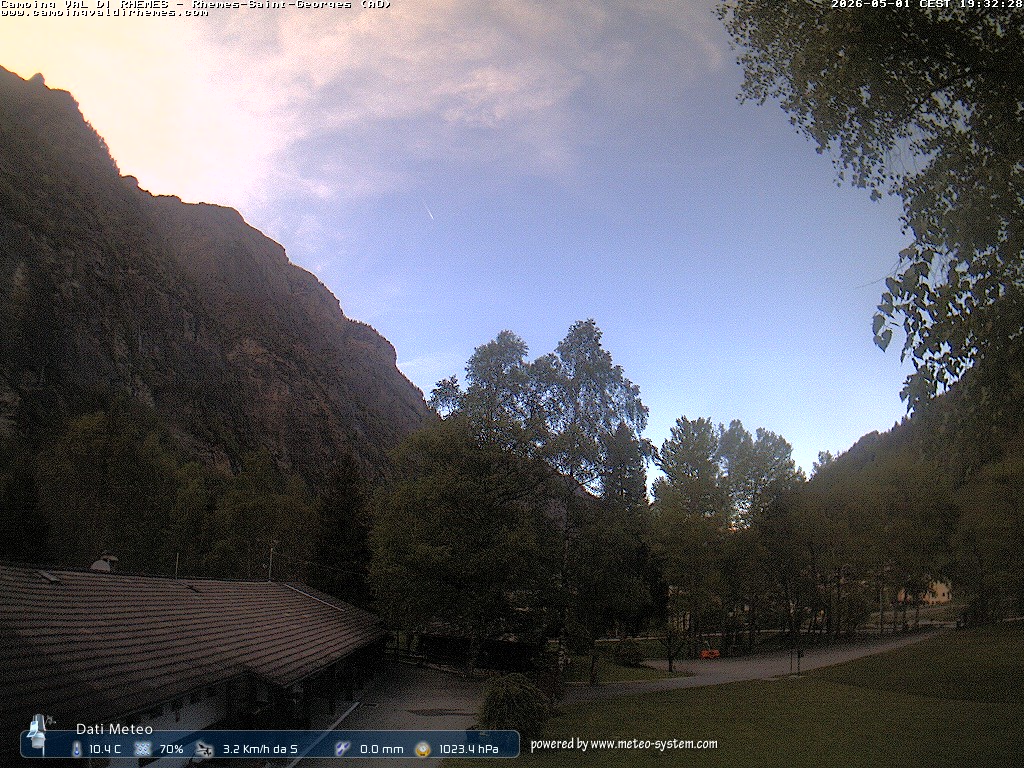 immagine della webcam nei dintorni di Chamole': webcam Rhemes-Saint-Georges