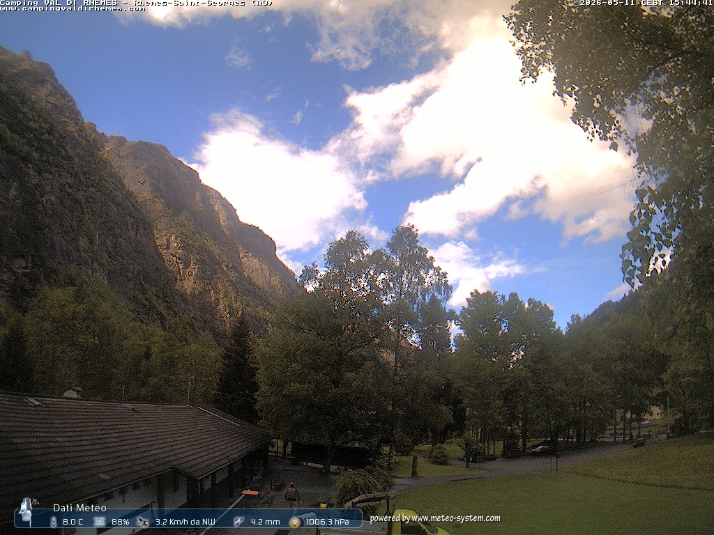 immagine della webcam nei dintorni di Aosta: webcam Rhemes-Saint-Georges
