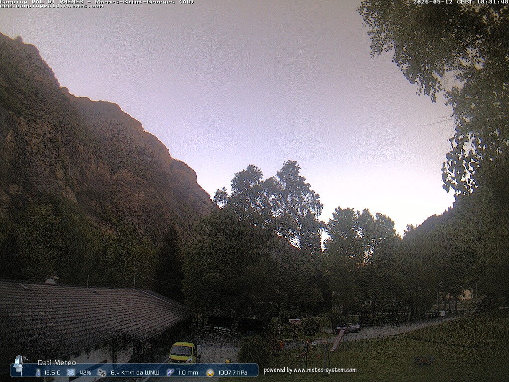 immagine della webcam nei dintorni di Ollomont: webcam Rhemes-Saint-Georges