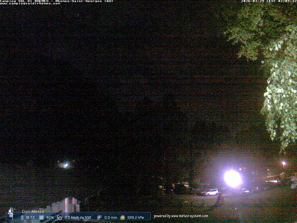 immagine della webcam nei dintorni di Chamole': webcam Rhemes-Saint-Georges